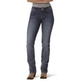 thumbnail image 2 of Wrangler Women's Premium Patch Mae Straight Leg Jean-Sits above Hip, Dark Indigo, 5x30, 2 of 4