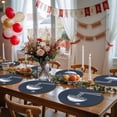 thumbnail image 5 of Round 15 Inch Placemats Set of 6, HeatResistant Non Slip Place Mats for Dining Table, Wipeable Braided Kitchen Table Mats for Housewarming, 5 of 9