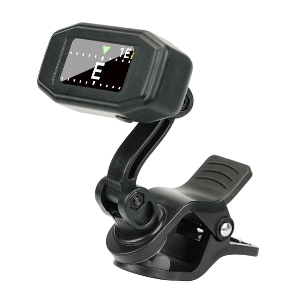 Afinador de guitarra con clip, recargable, Aroma, fácil de leer, TFT