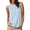 Blue, variant on VBVC Women's Striped Henley Tank Top , Sleeveless Shirts For Women,Ladies' Casual Button Front Blouse with Pockets,Black,S-2XL
