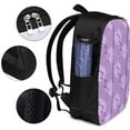 thumbnail image 5 of YFYANG 17" Laptop Backpack, Purple Floral Stripes Fashion Travel Work Backpack with USB and Headphone Cable Interface for Men and Women, 5 of 8
