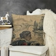 thumbnail image 2 of French Aubusson Romantic Garden Scene Decorative Pillow Covers Throw Pillowcase Square Couch Cushion Cover for Sofa Living Room Bed Car, 2 of 5