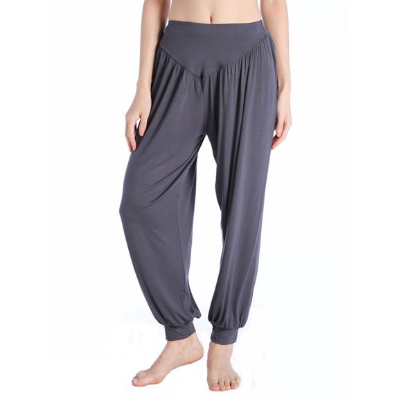 Tinglu Women Yoga Pants Loose Elastic Pants Casual Workout Trousers Female