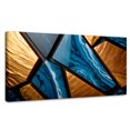 thumbnail image 1 of Cuadro Decorativo Canvas Revolution Abstracto Lapislázuli Dorado 120x60, 1 of 3