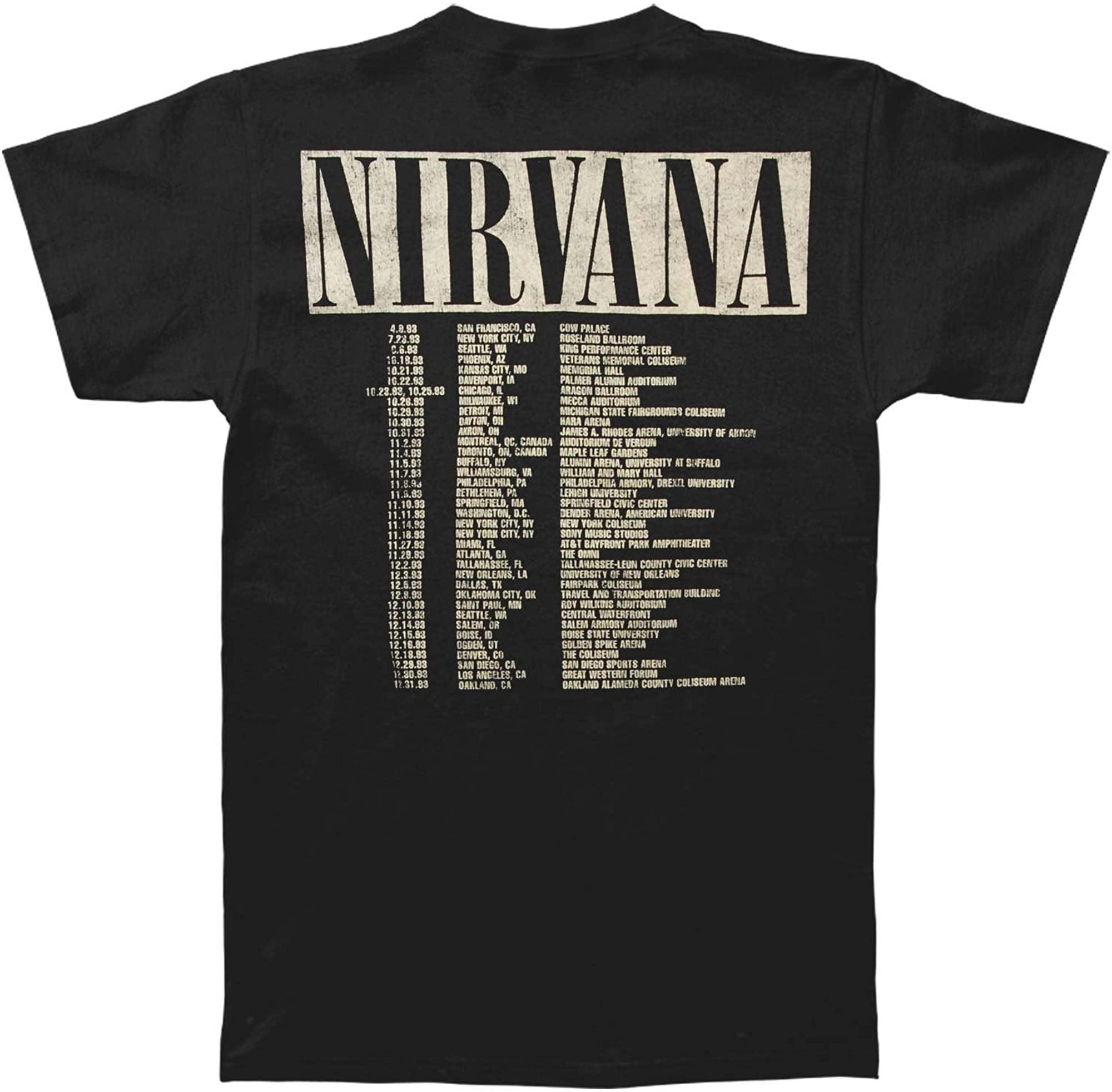 Nirvana Mens in Utero Tour Mens Soft T 