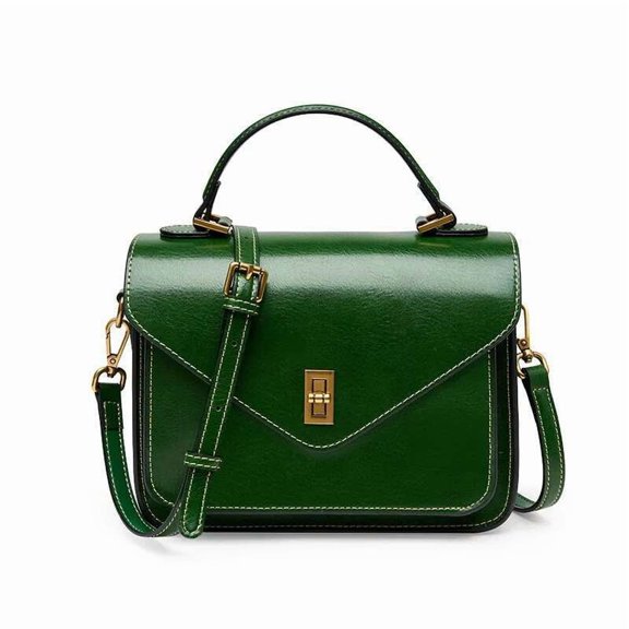 High-End Minimalist Female Satchel - Real Leather Single-Shoulder and Messenger Bags