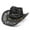 Black, variant on Sun Protection Hat , Womens Beach Hat , Boho Hat Stylish Summer Western Cowboy Straw Hat for Women and Men Breathable Shapeable Sun Wide Brim Hollow Design