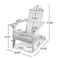 thumbnail image 7 of Cara Outdoor Acacia Wood Foldable Adirondack Chairs, Set of 2, White, 7 of 7