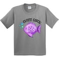 thumbnail image 3 of Inktastic Cutest Catch Cute Purple Fish Youth T-Shirt, 3 of 5