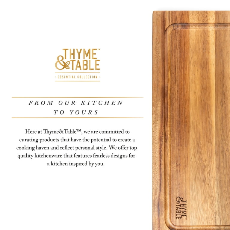 Thyme & Table 12 inch x 18 inch Acacia Wood Soho Cutting Board