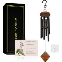 Memorial Wind Chimes, Wind Chimes for Loss of Loved One, Sympathy Wind Chimes, Bereavement Gift, Funeral Gift, Rememberance Gift for Loss, Memorial Wind Chime for Loss with Sympathy Card and Hook