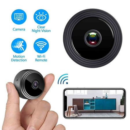 Spy Camera WIZUTIZ Night Vision 1080p Wireless Wifi Mini Hidden Camera with Audio/Video for Kids/Pet/Nanny Detector Indoor Secret Camera with IosAndroid Phone 10