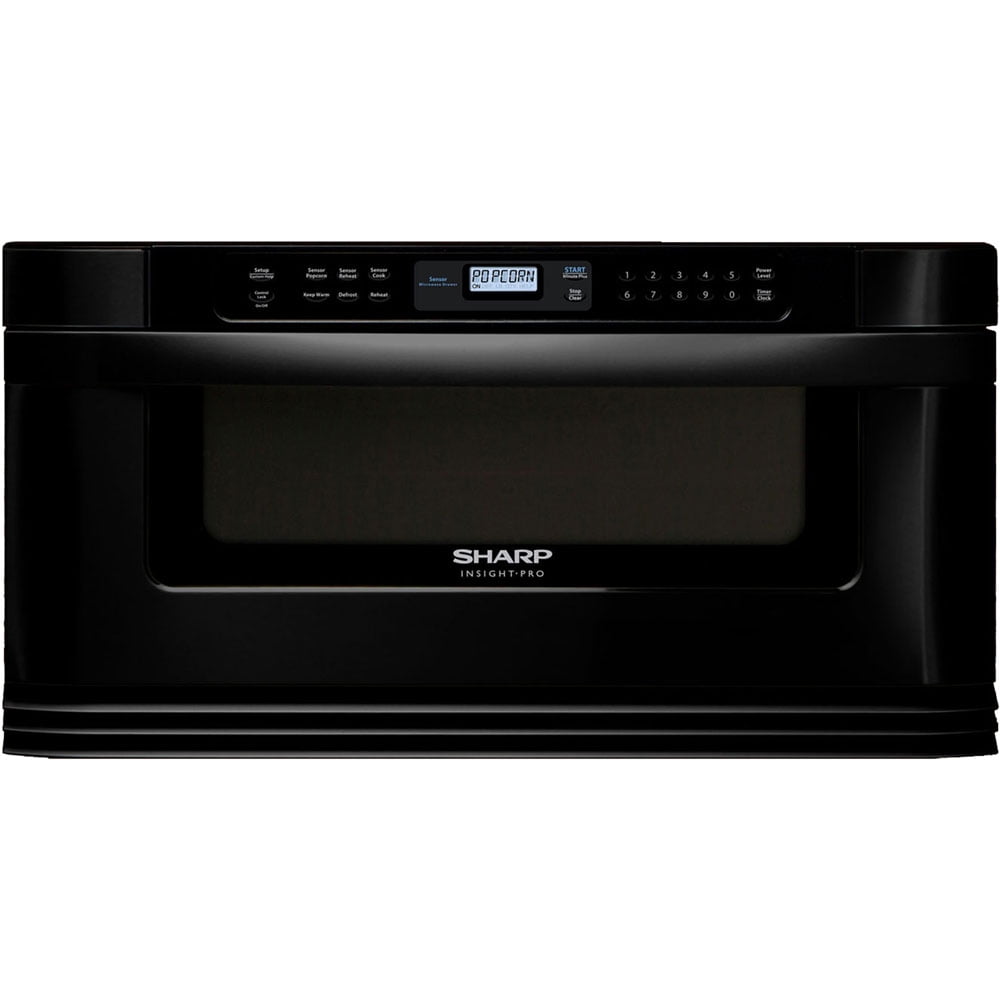 REFURBISHED 30 In. 1000W Insight Microwave Drawer Oven in Black