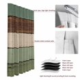 thumbnail image 6 of Green Brown Blackout Curtains for Bedroom/Living Room, Pinch Pleated Black Out Curtains, Country Wood Grain Abstract Stripe Room Darkening Window Drapes with Hooks 2 Panels, 59"x70", 6 of 8