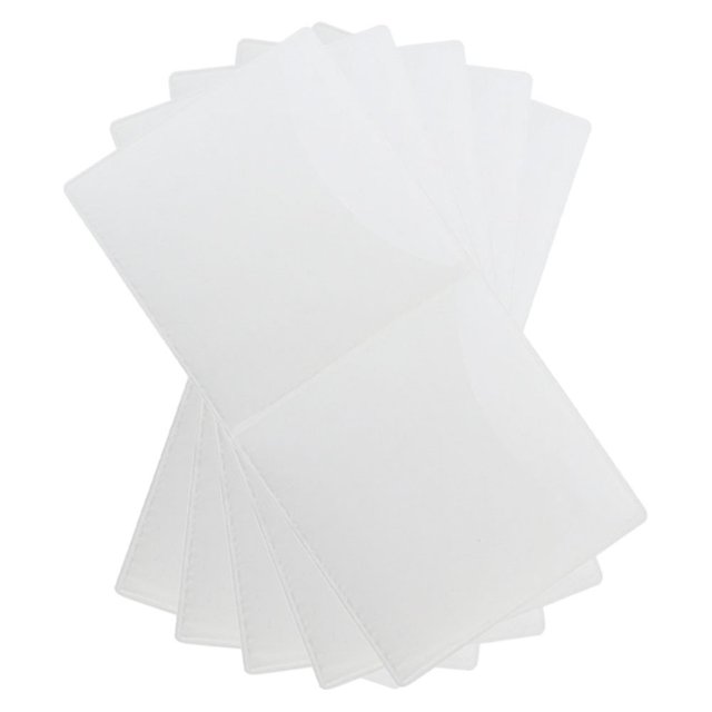 CUITING 5pcs Transparent Static Cling Sticker Shields For Car Windshield Clear Window Static Cling Film Decals For Car Parking Permit Inspection Sticker Holder