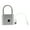 Silver, variant on NFTIGB Biometric Fingerprint Padlock Smart Keyless Lock Waterproof Outdoor Security 0.5S Quick Unlock for School Gym Locker Travel Bags, Black (3.94 inches / 10 cm)
