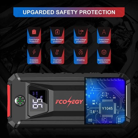 FCONEGY Car Jump Starter, 2000A Peak 