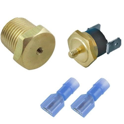 Electric Fan Thermostat Switch With Temp Probe & Harness – 1/8 To 1/2 Inch NPT Sizes