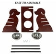 thumbnail image 3 of Elevated Dog Bowls, 3 Height Adjustable Raised Dog Bowl Stand with Stainless Steel Bowls Dog Feeder for Medium Small Pets, 3 of 6