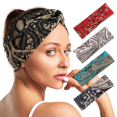 thumbnail image 1 of 5-Pack women's Cross Headbands Retro Elastic head Boho Style Headband's Suitable for Fashion Collocation, Yoga, and Running, 1 of 7