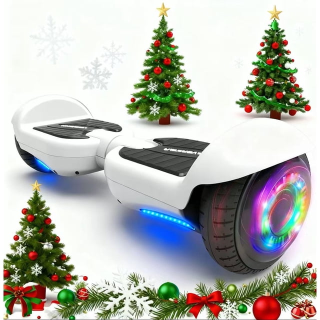 HOVERSTAR Hoverboard Patineta Electrica Nueva Versión-LBW14, Dos Llantas Scooter de Autobalance con Bocina Bluetooth para Escuchar Musica y luz LED en Las Llantas
