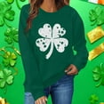 thumbnail image 3 of Posijego Womens St Patricks Day Sweatshirts Spring Clothes Crew Neck Casual Long Sleeve Printed Pullover Tops, 3 of 7