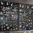 thumbnail image 2 of Pegatinas de copos de nieve navideños, pegatinas decorativas para ventanas y paredes, pegatinas de pared estáticas de PVC, decoración navideña para el hogar 2022, 2 of 6