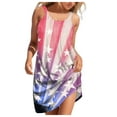 thumbnail image 5 of WILLBEST Robe avec S Femmes Robe d'Été de Plage Sans Manches Imprimée Décontractée Bord de Mer Mini Robe, 5 of 5