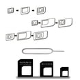 thumbnail image 3 of Kit adaptador de tarjeta SIM FENMORE 3 en 1 con pin expulsor, 3 of 7