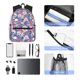 thumbnail image 4 of Disketp Skull Mochila Ligera Clásica con Múltiples Bolsillos, Mochila Casual para Hombre y Mujer, Ideal para Escuela, Trabajo y Viajes, 4 of 6