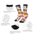 thumbnail image 3 of Honeii Retro 70s Hippie Print Children's Colorful Socks,Unisex Kids and Toddlers' Cushioned Sock,Kids Athletic Crew Socks,for Everyday Wear and Sports, 3 of 5