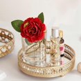 thumbnail image 3 of Nordic Glass Gold Iron Tray Household Light Luxury Decoration Fruit Tray Cosmetics Jewelry Storage T, 3 of 5