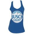 thumbnail image 1 of Busch Light Logo Women's Racerback Blue Tank Top-2XLarge, 1 of 2