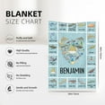 thumbnail image 3 of Shark Custom Name Blanket Gifts for Girls Boys Women - Super Soft Cozy Warm Throw Sheet for Couch Bed Sofa Office Decor All Season 30"x40" for Baby/Pets, 3 of 6