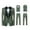 Green, variant on QENGING Men's Suit Jacket Button 3-Piece Blazer Lapel Jacket Plus Size Casual Jacket & Vest & Pants Slim Fit Suit for Home Party Outdoor