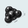 thumbnail image 4 of 16Pcs Self Adhesive Type Mute Universal Wheel 4 Beads Furniture Casters Wheels 300Kg Stainless Steel Wheel Black, 4 of 8