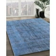 thumbnail image 3 of Ahgly Company Machine Washable Indoor Rectangle Industrial Modern Iceberg Blue Area Rugs, 7' x 9', 3 of 7