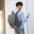 thumbnail image 6 of KOMI Slim Vintage Laptop Backpack For women,Men For Travel, College, Dayparks, Fits up to 15.6Inch Notebook, 6 of 7
