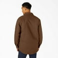 thumbnail image 2 of Dickies Men's Water Repellent Fleece-Lined Duck Shirt Jacket, Timber Brown, X-Small, 2 of 5