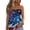 Blue, variant on US 250 Years Anniversary Tube Tops for Women Summer 4th of July Patriotic Flag Print Casual Pleated Flowy Tank Tops Backless Bandeau Tunic Tops