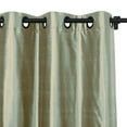 thumbnail image 3 of TWOPAGES 100% Dupioni Silk 26 W X 84 L Inch Black Grommet Curtain Light Filtering Drape for Kitchen, 1 Panel, Taupe, 3 of 6