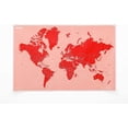 thumbnail image 5 of Palomar Crumpled World Map, Coral, 10 x 8 x 4 inches, 5 of 7