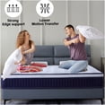 thumbnail image 3 of 10 Inch Queen Hybrid Mattress, Medium Firm Gel Memory Foam & Pocket Coils for Back Pain Relief & Cool Sleep, CertiPUR-US Certified, Fiberglass-Free, Bed-in-a-Box, 3 of 6