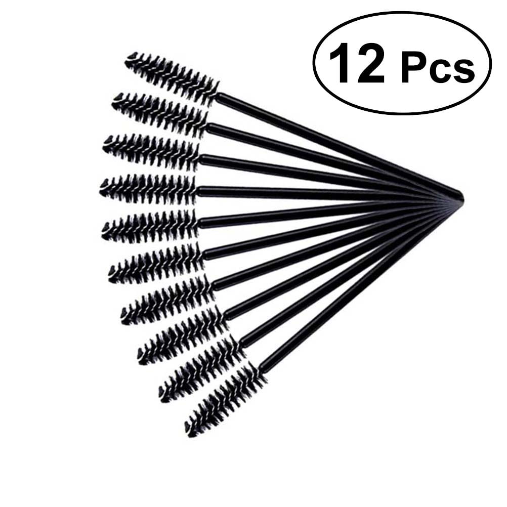 12pcs Eyelash Mascara Brushes Wands Applicator Eyebrow Brush Makeup