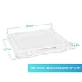 thumbnail image 6 of Sorbus Clear Narrow Hanging File Organizer Bin, Stackable 12 Pack, Freestanding Plastic Document Holder, 6 of 8