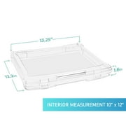 Sorbus Clear Slim Stackable Project Case 1 Pack