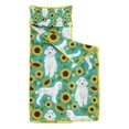 thumbnail image 2 of White Poodle Dog and Sunflowers Toddler Nap Mats for Kids Preschool,Sleeping Mat Bag or Kids,Toddler Sleeping Bag,Toddler Nap Mat or Daycare, 2 of 6