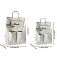 thumbnail image 5 of OIUR Hanging Storage Bag Large Capacity Multiple Compartments Wardrobe Desktop Fabric Bag Magazine Book Organizer, 5 of 6