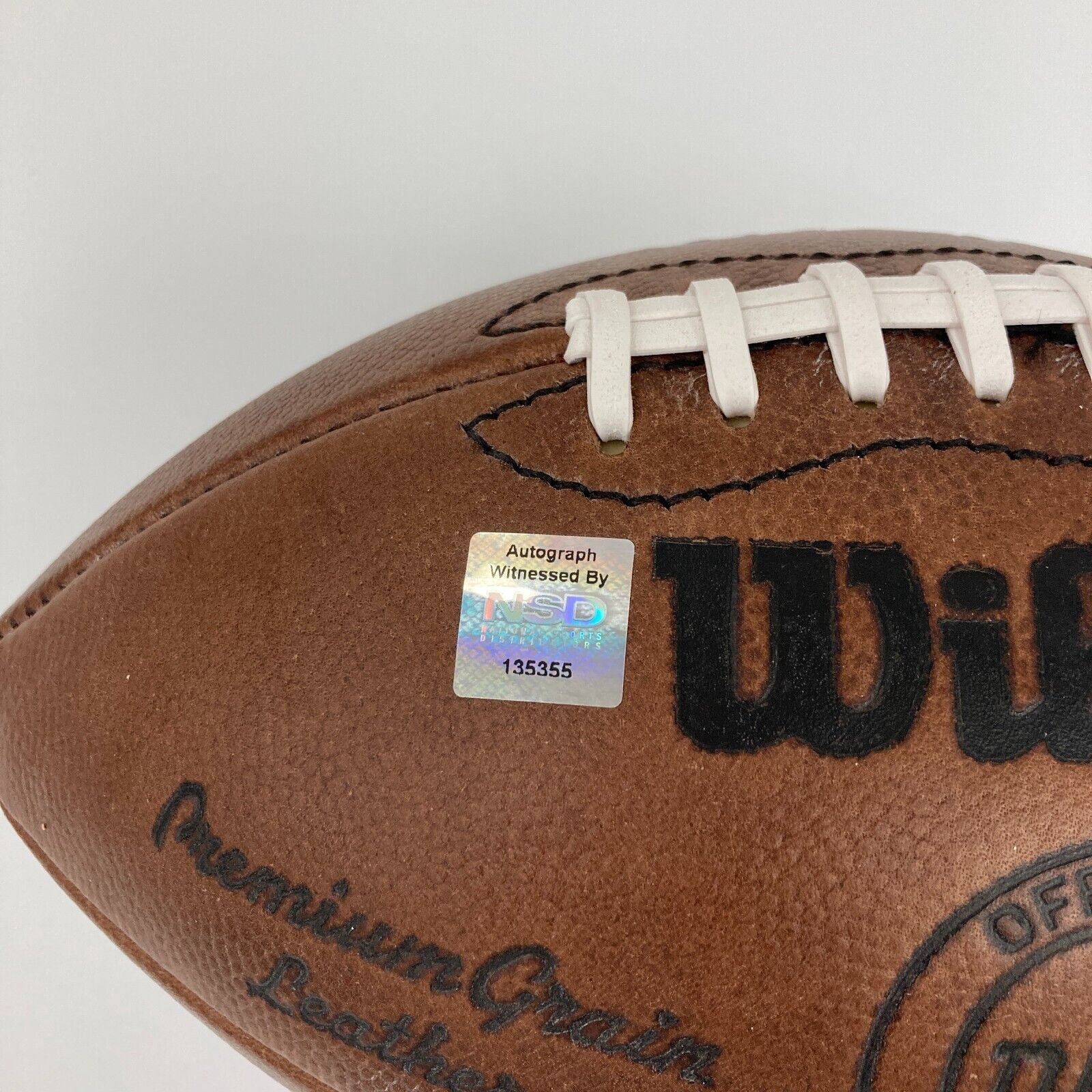 Otto Graham Hall Of Fame 1965 Signed Vintage Wilson NFL Game Football JSA