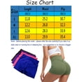 thumbnail image 3 of FANNYC Butt Lifting Yoga Shorts for Women High Waist Tummy Control Hot Pants Pure Color Pants Sports Gym Running Beach Shorts, 3 of 8